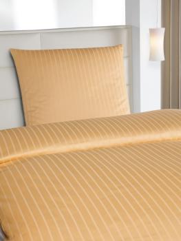 Bettwäsche Viola weiß 2/12 mm Streifen Hotelqualität