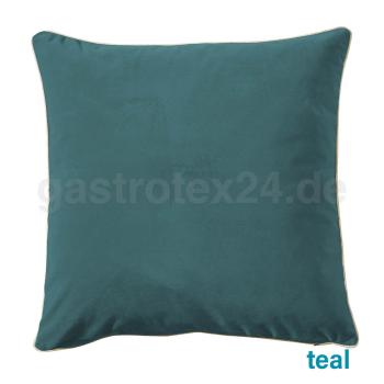 Dekokissen  Melva Velour Farbe teal
