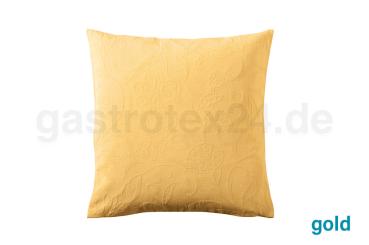 Preview: Dekokissen Cordoba gold mit Floralmuster