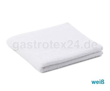 Preview: Handtuch Lissabon weiß mit breiter Borte in Hotelqualität