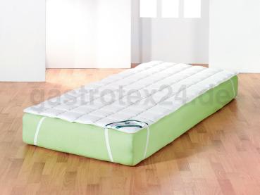 Spannauflage "Wash Cotton" 70/140 cm - Matratzenauflage gesteppt mit vier Eckgummis - Kopie