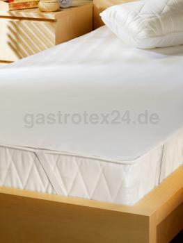 Matratzenauflage "Bremerhaven" 160/200 cm - mit Nässeschutz innenseitig (Sandwich-Lösung) und vier Eckgummis