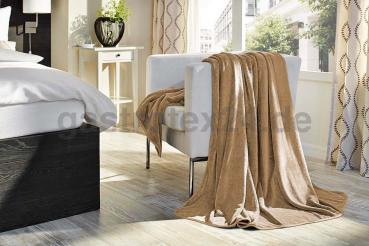 Wolldecke Coy Soft F.R. schwer entfammbar in Farbe kamel