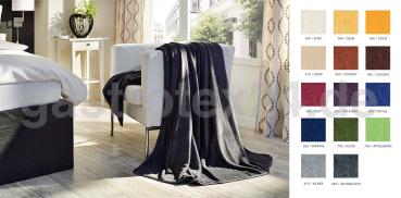 "Cosy Soft" - 100/150 cm - Farbe: silber - Fleecedecke Gastro-Qualität - 100% Polyester - ca. 280 gr/qm