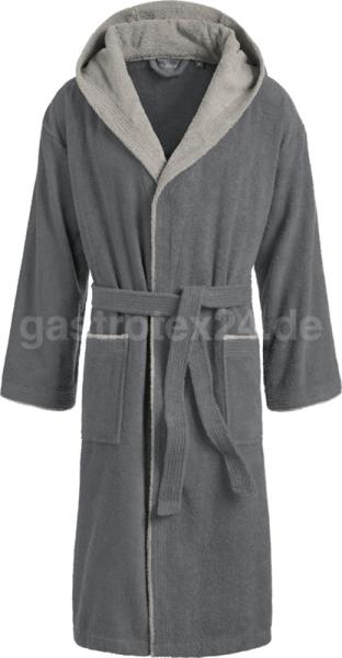 Egeria - Unisex-Bademantel "Cairo" - Walkfrottier - mit Kapuze - Gr. M