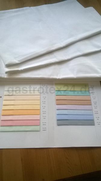 Hotel Bettlaken farbig - 180/300 cm -  100% Baumwolle - 175 gr/qm - Farben: gold, creme, sekt