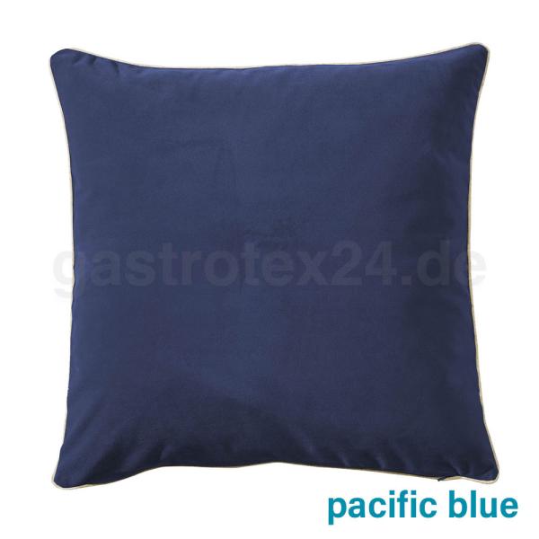 Dekokissen  Melva Velour Farbe pacific blue