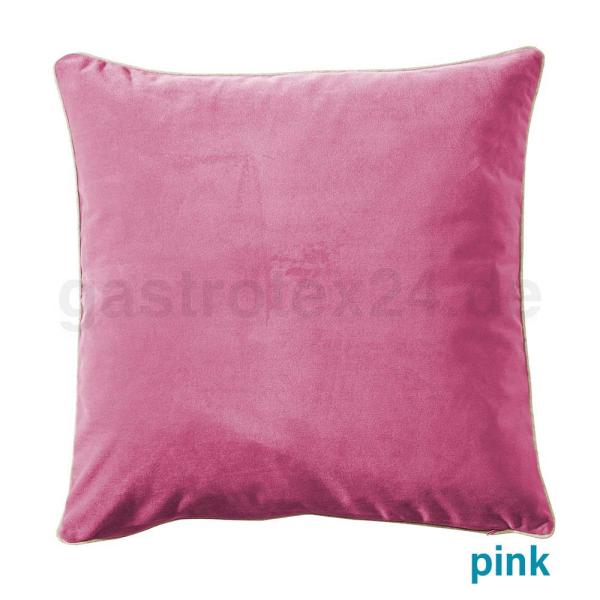 Dekokissen  Melva Velour Farbe pink