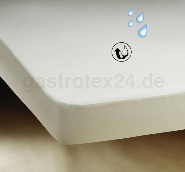 Inkontinenz-Spannbettlaken "Darmstadt" 140/200 cm-150/200 cm - mit PU-Beschichtung / Nässeschutz unten