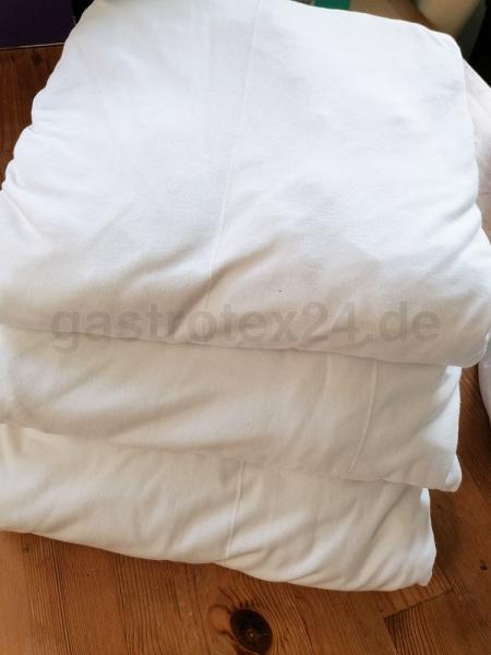 Hotel Interlock Spannbettlaken "Starnberg" weiß in Mischgewebe-Hotelqualität