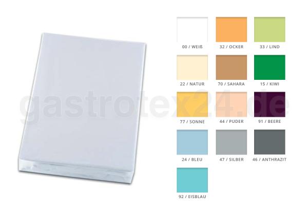 Serie 431 - kochfeste, weiße Interlock-Spannbettlaken 90°C - 180/200 x 190/200 cm