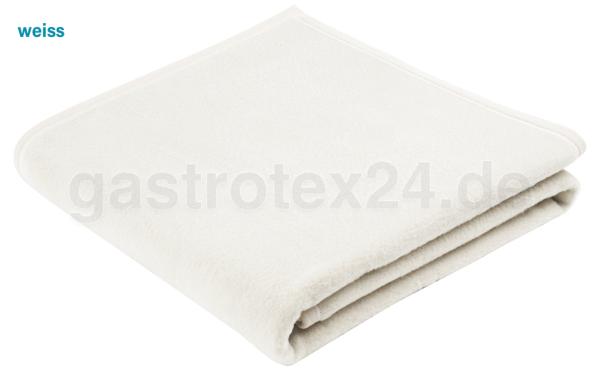 Wolldecke "Beluna Aspetic plus" 140/200 cm in Farbe weiß