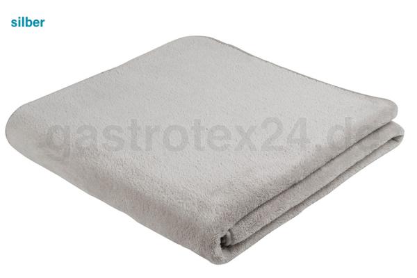 Sauna-Kuscheldecke "Wellspa" 150/200 cm in Farbe silber, kochfest