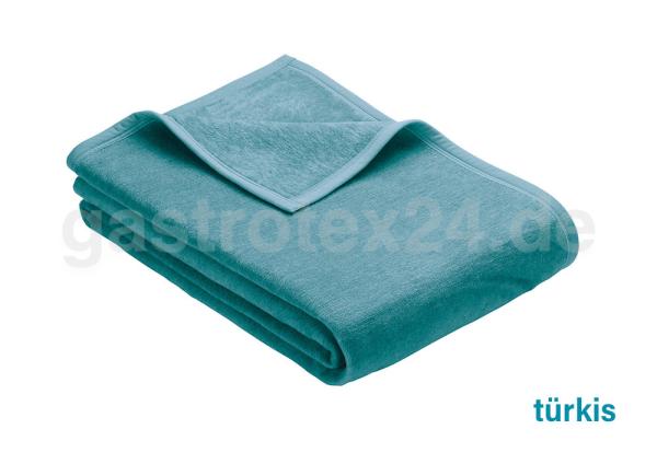 "Porto" - Hoteldecke - uni - 150/200 cm - Farbe: türkis