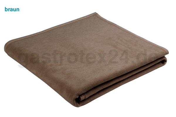 Wolldecke "Balance" 150/200 cm in Farbe braun für Hotel und Pflege