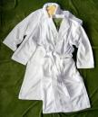 "Tokio" Hotel-Bademantel - Kimono - weiss - Walkfrottier - 360 gr/qm - Gr. L