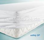 "Safety" - Spannbettaken wasserdicht 90/200/20 cm - Hotelversion - PU-Beschichtung innen