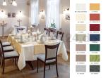 "Cordoba" - Mitteldecke 80/80 cm - bügelfreie Tischwäsche - 70% Baumwolle/30% Polyester - mit Floralmuster allover - auftragsbezogene Anfertigung